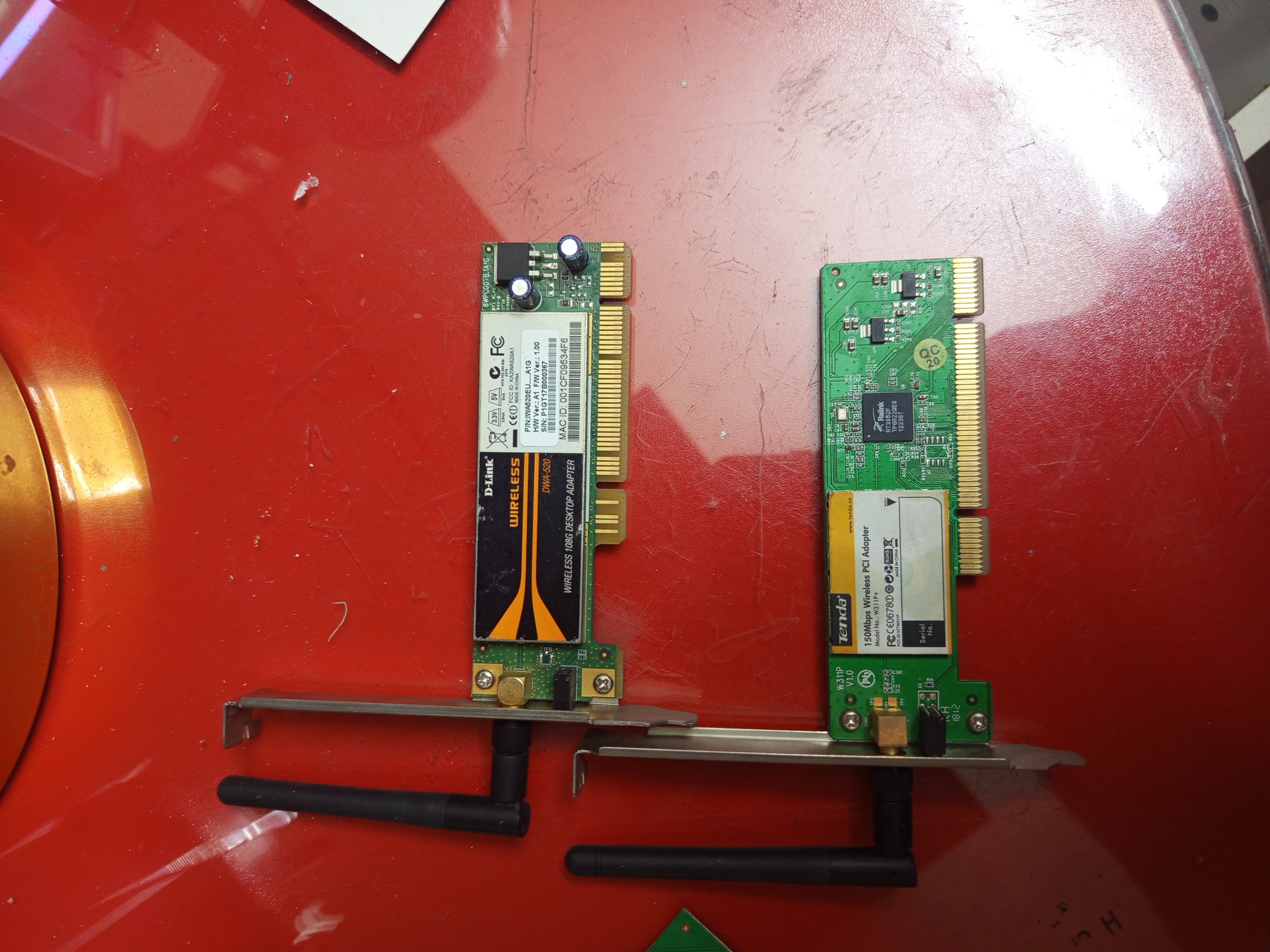 2 عدد کارت شبکه معیوب