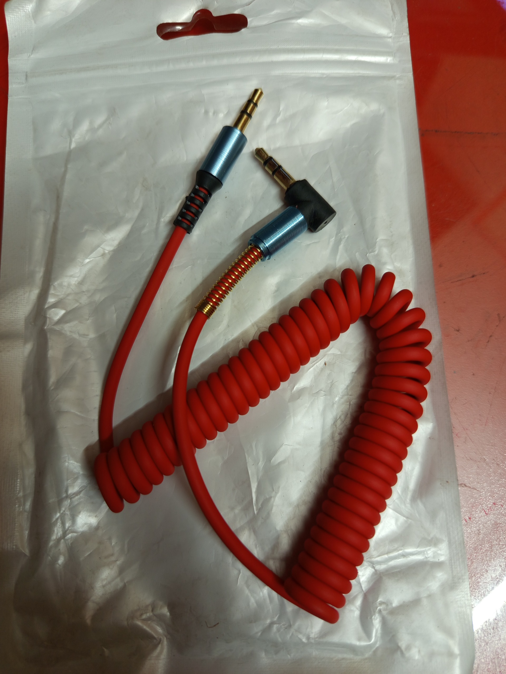 کابل aux  فنری