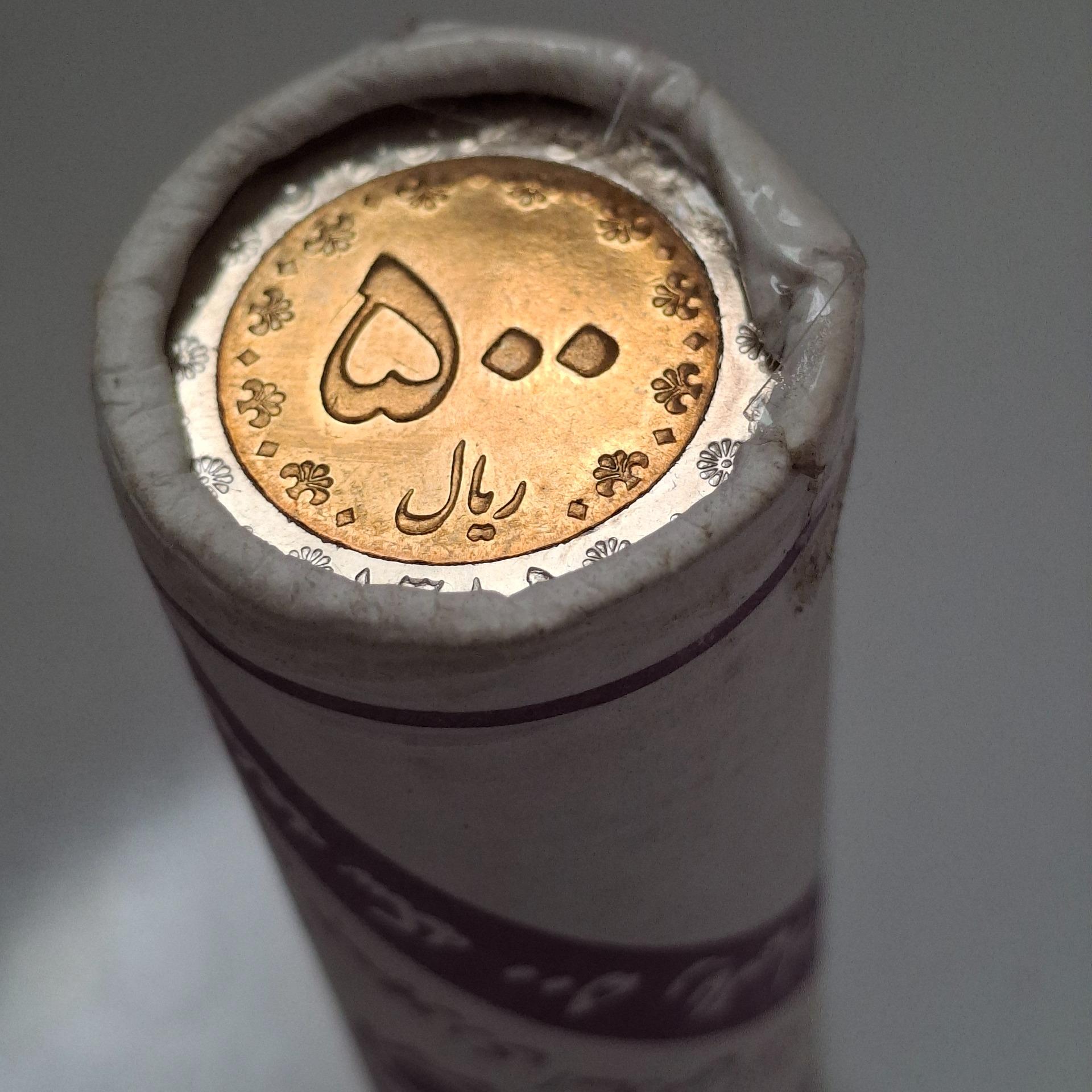 رول سکه 500 ریال سیمرغ دورنگ