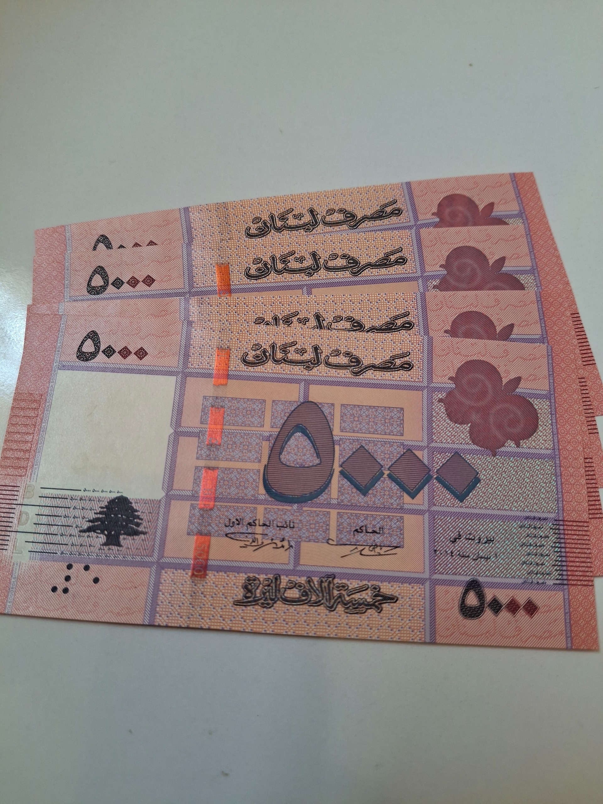 2 جفت 5000 لیره لبنان