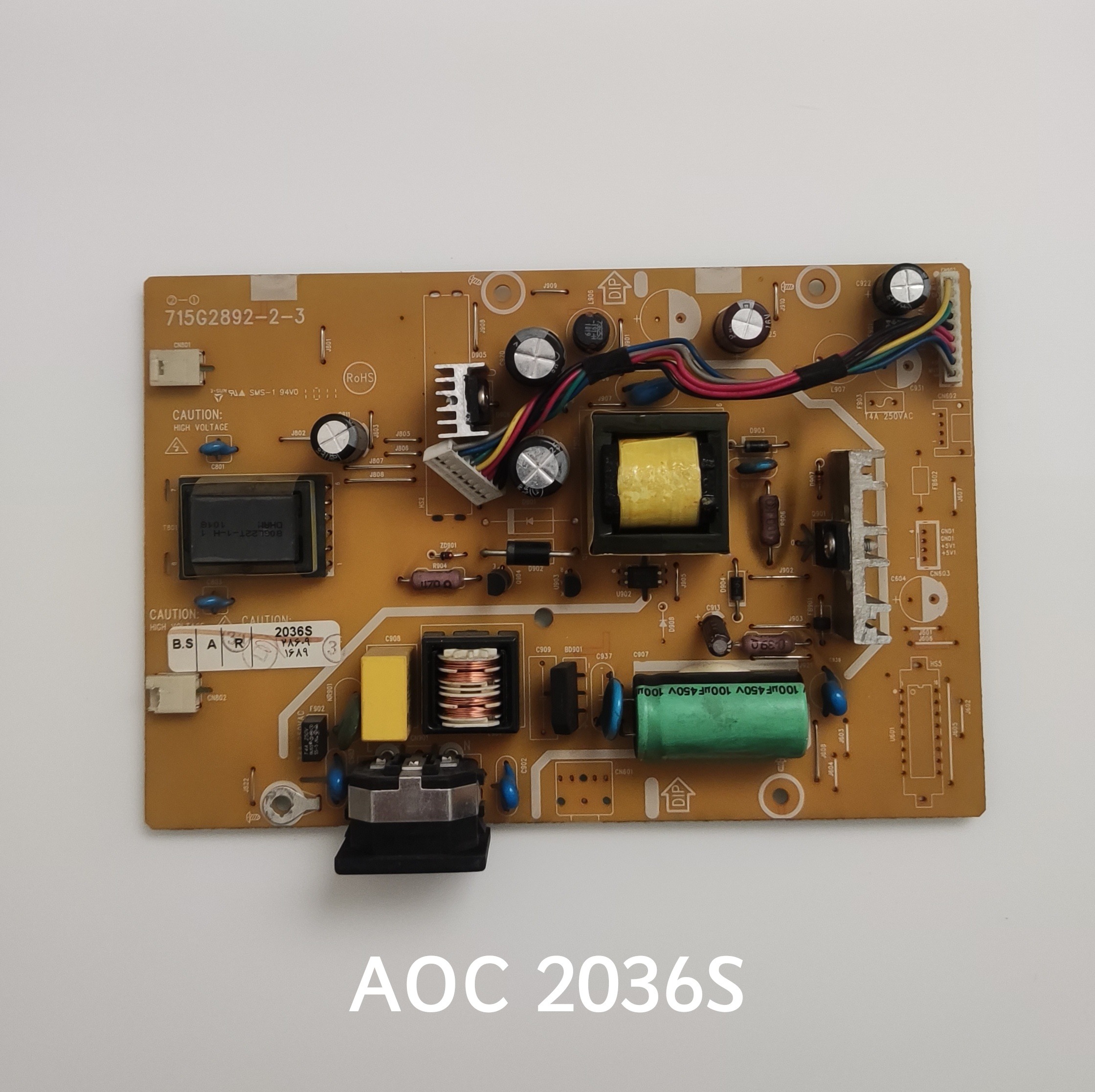 برد تغذیه مانیتور LCD بن کیو مدل 2036s