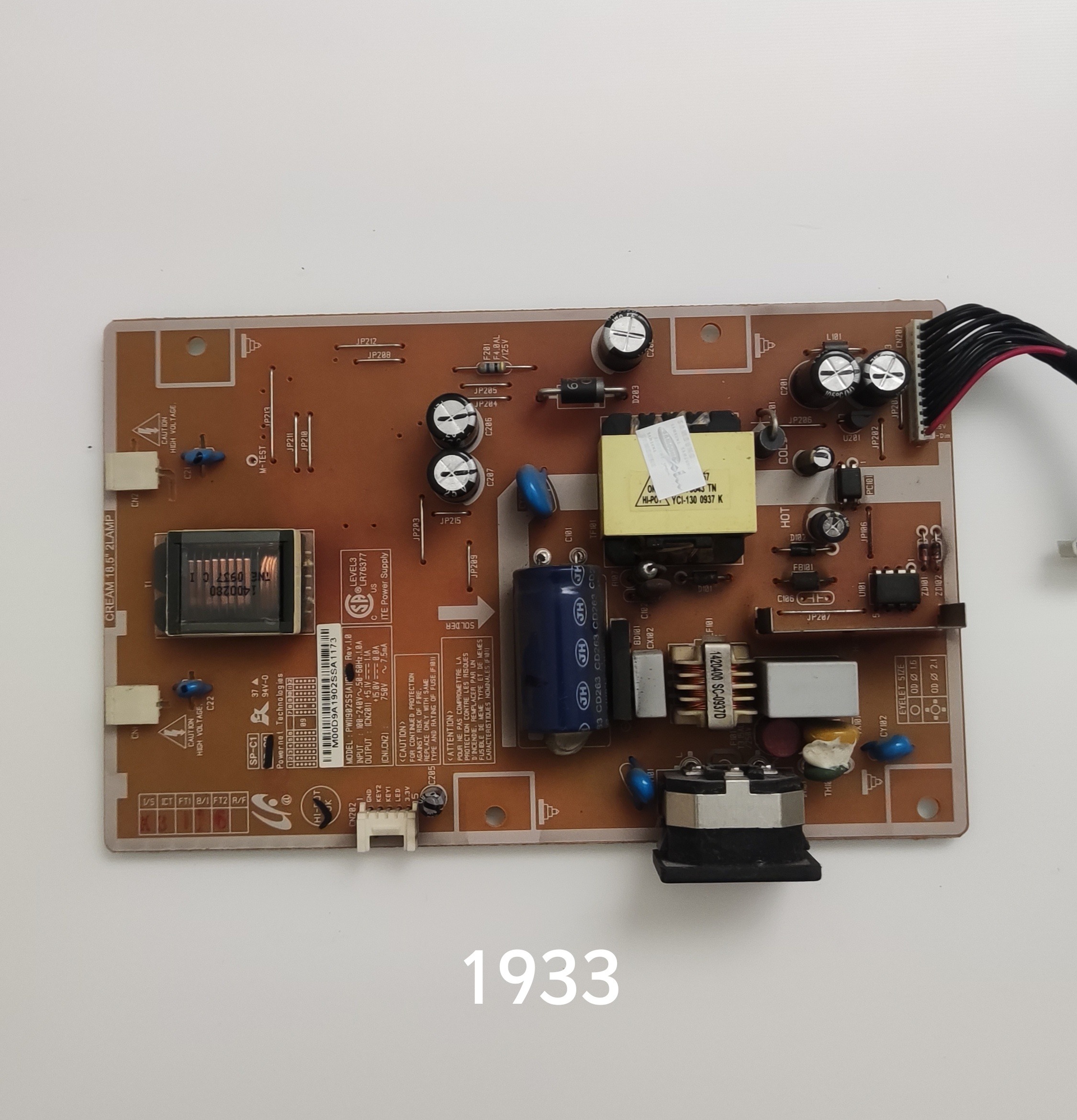 برد تعذیه مانیتور LCD سامسونگ مدل 1933