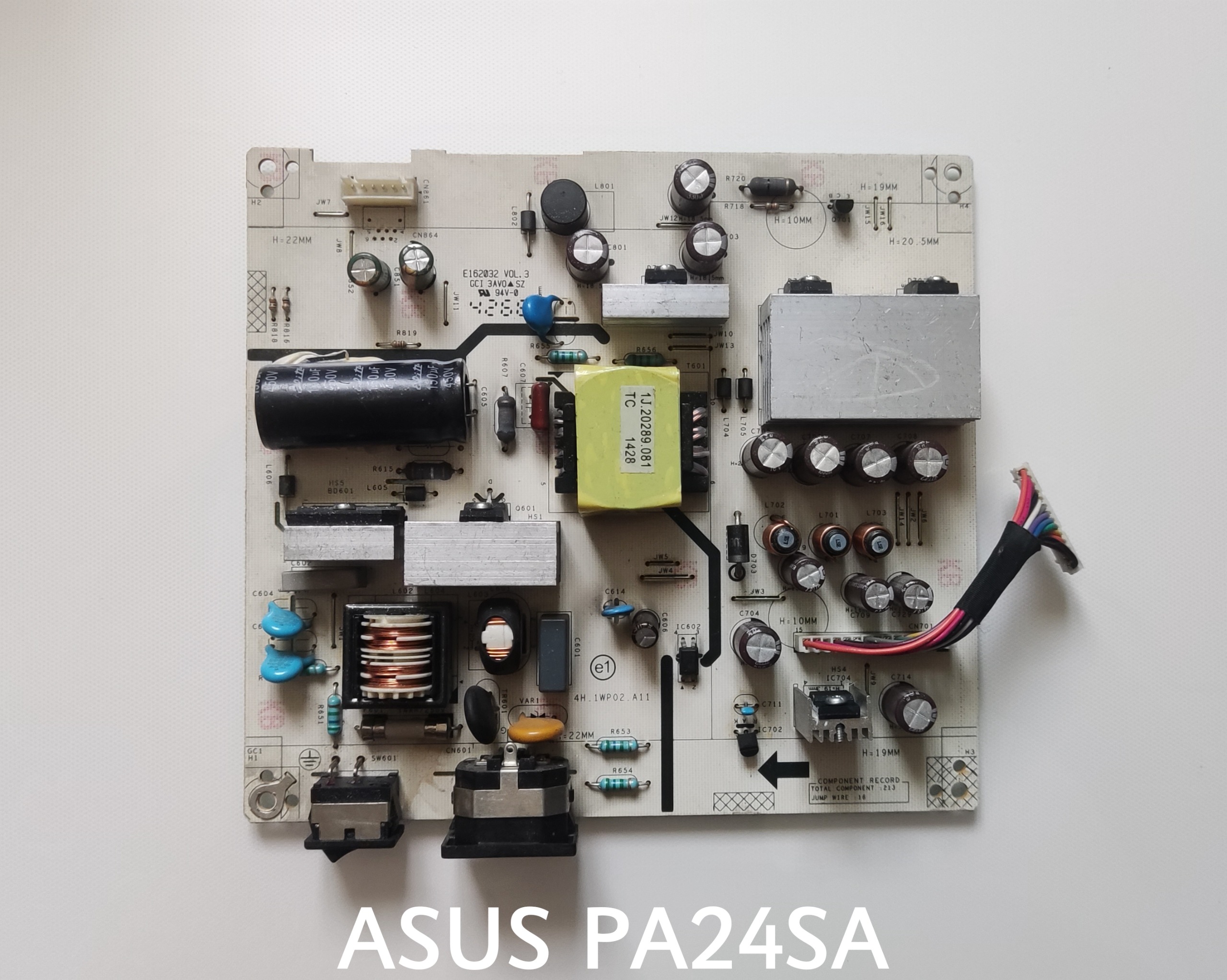 برد تغذیه مانیتور LED ایسوس مدلPA248Q