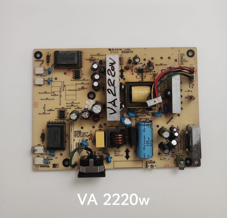 برد تغذیه مانیتور ال سی دی ویو سونیک مدل VA 2220w