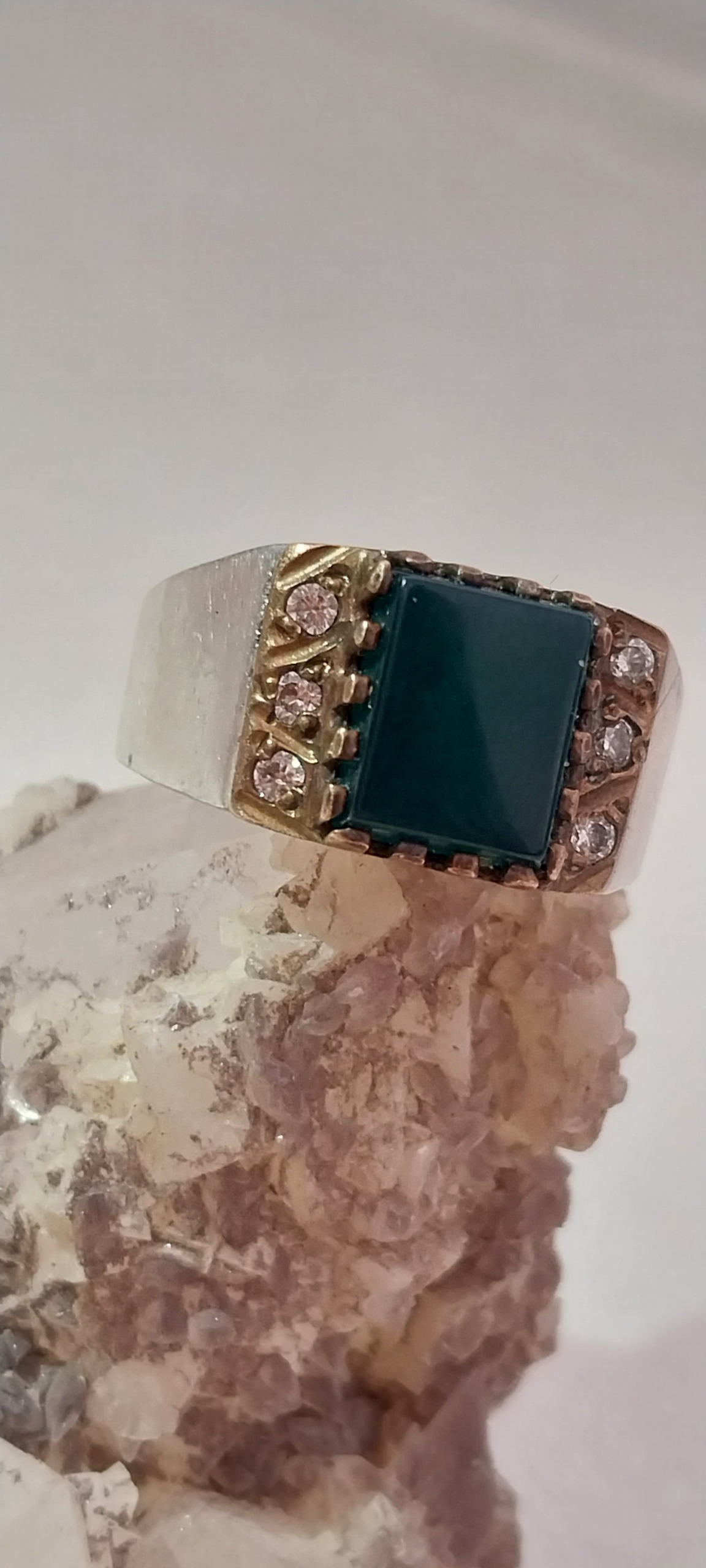 انگشترمردانه نقره نگین عقیق طبیعی 11.54