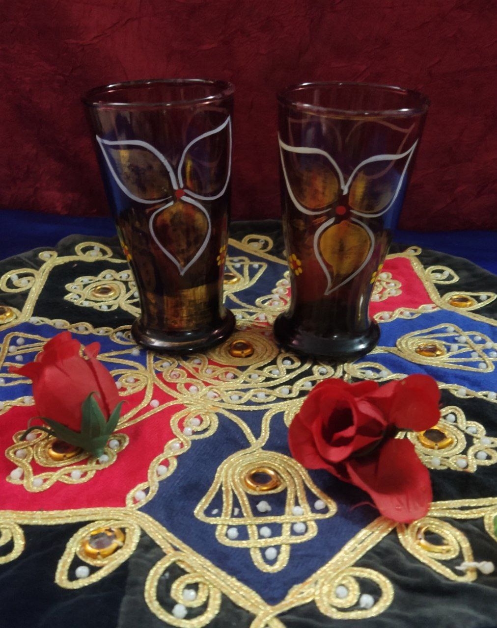 2عددلیوان شربت خوری زیبا قدیمی