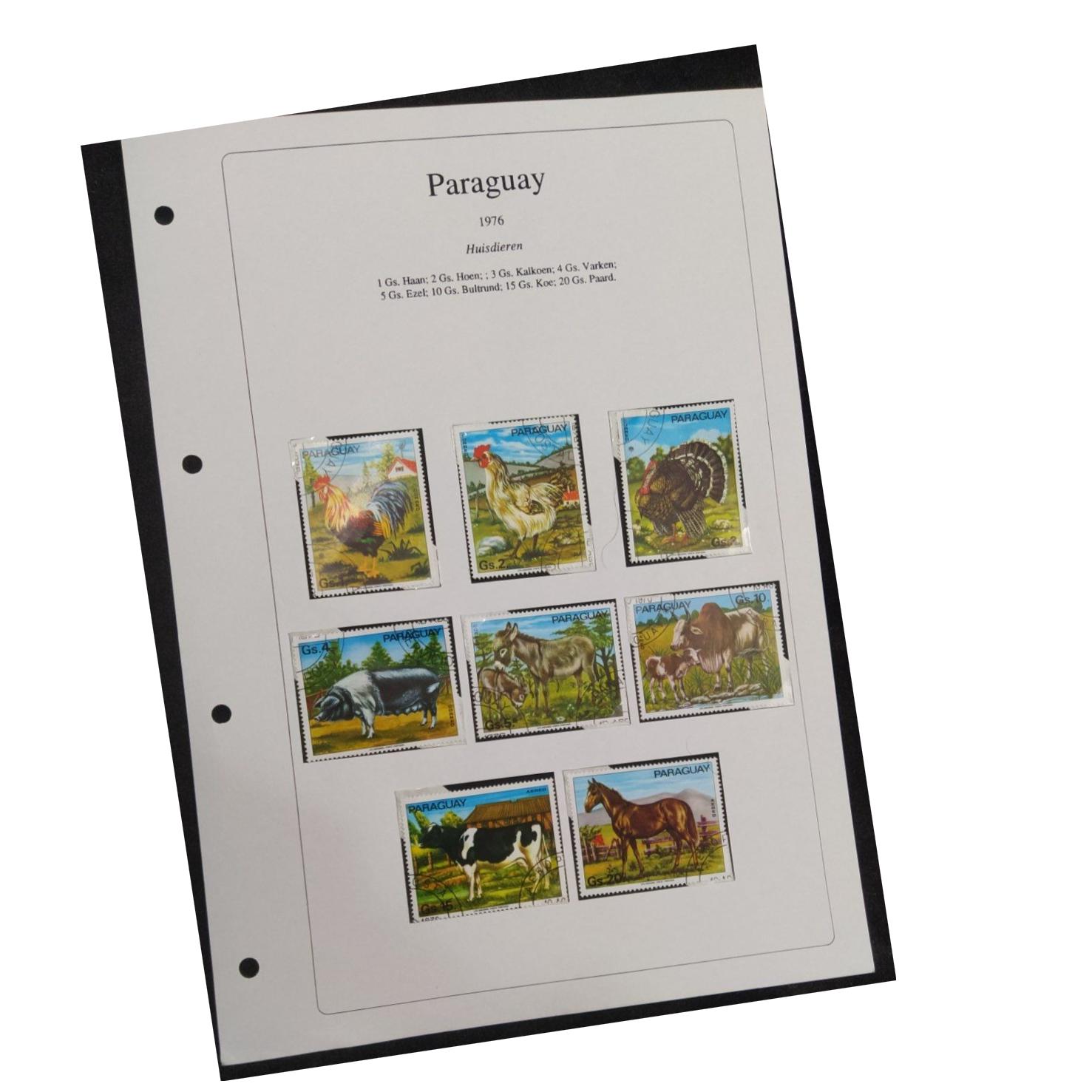 سری 8تایی تمبرهای زیبای حیوانات پاراگوئه