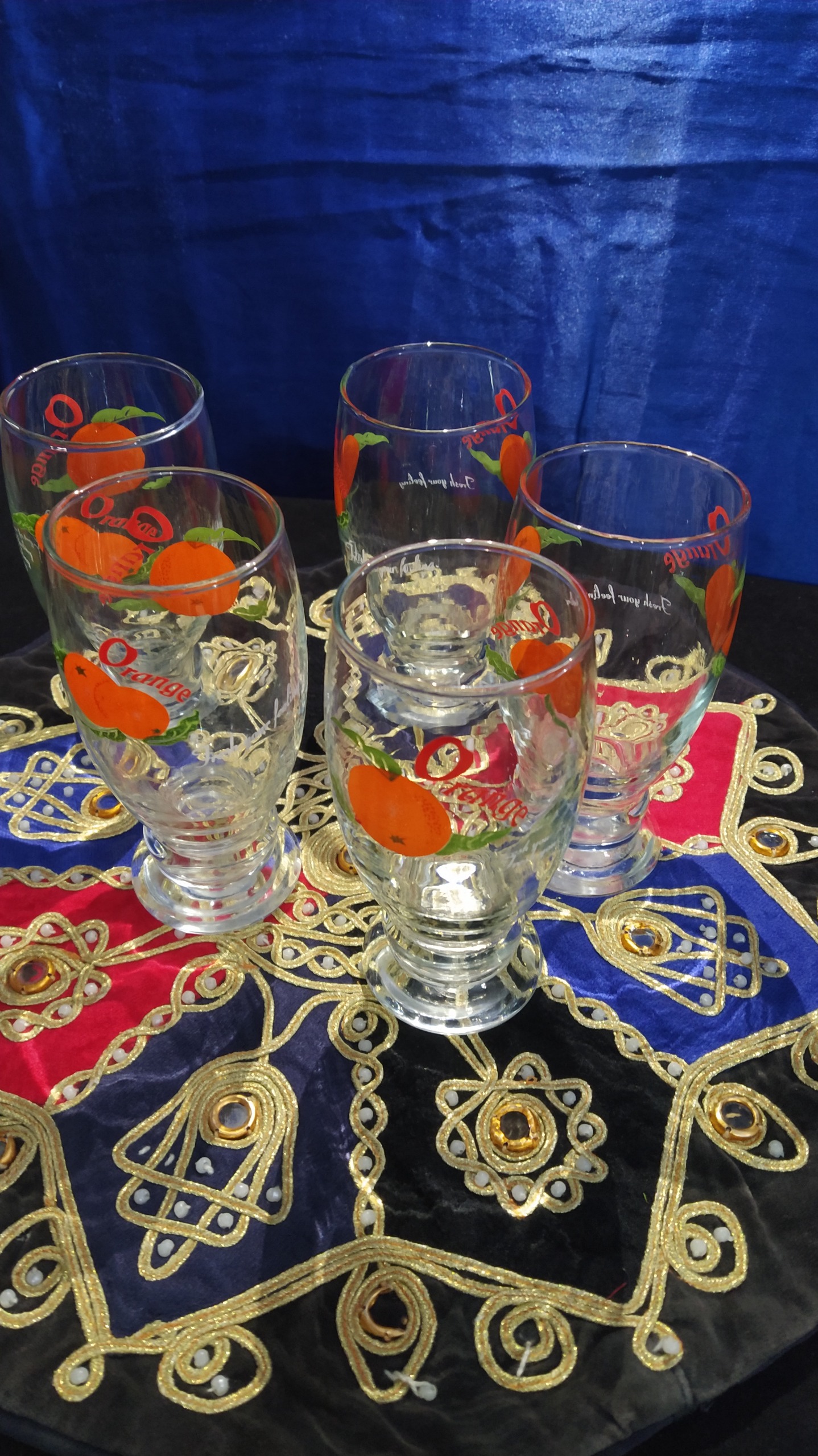 مجموعه 5عددی لیوان وشربت خوری زیبا