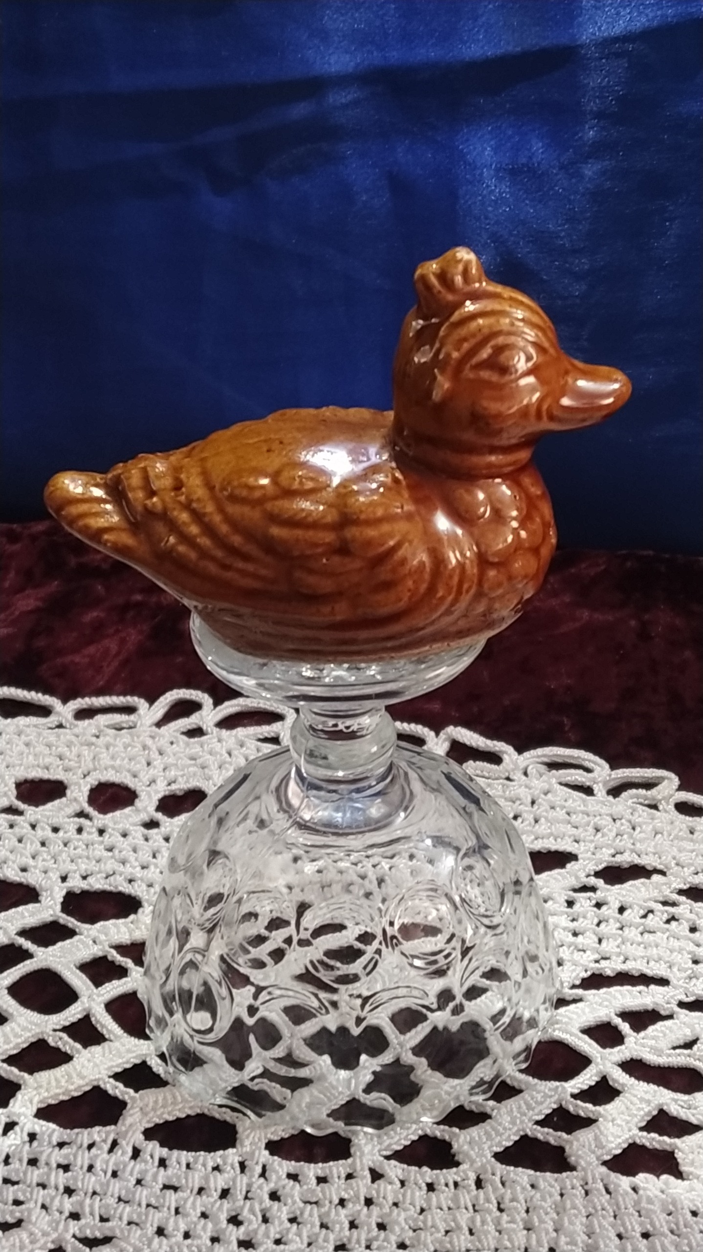 نمکدان زیبای سفالی قدیمی اردک