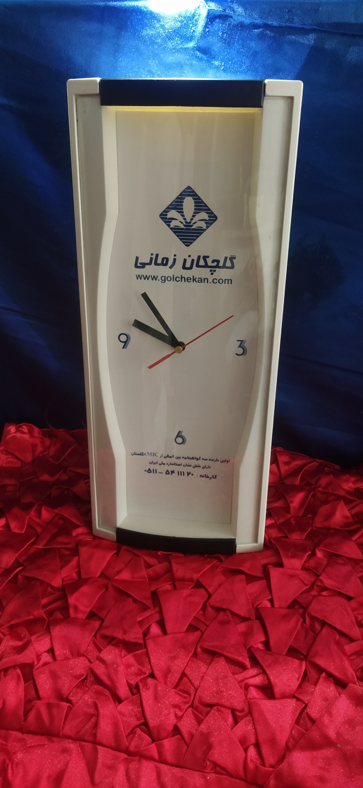 ساعت دیواری تبلیغاتی زیبا ابعادزیبا