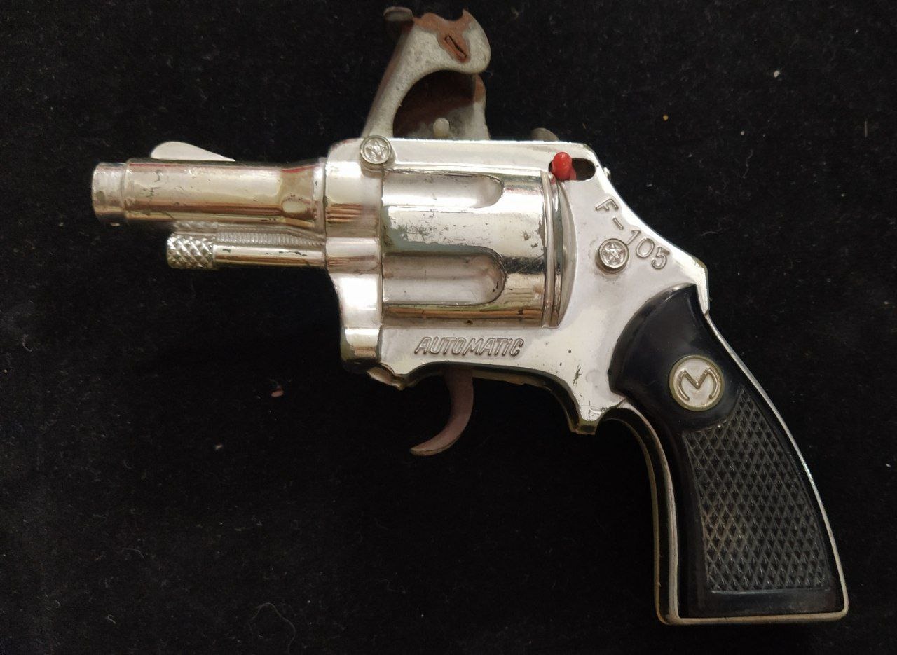 تفنگ وکلت ترقه ای کائوچویی قدیمی