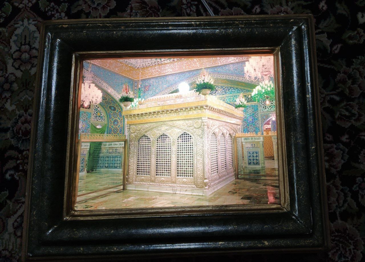 قاب چراغ دارضریح مطهرامام رضاقدیمی