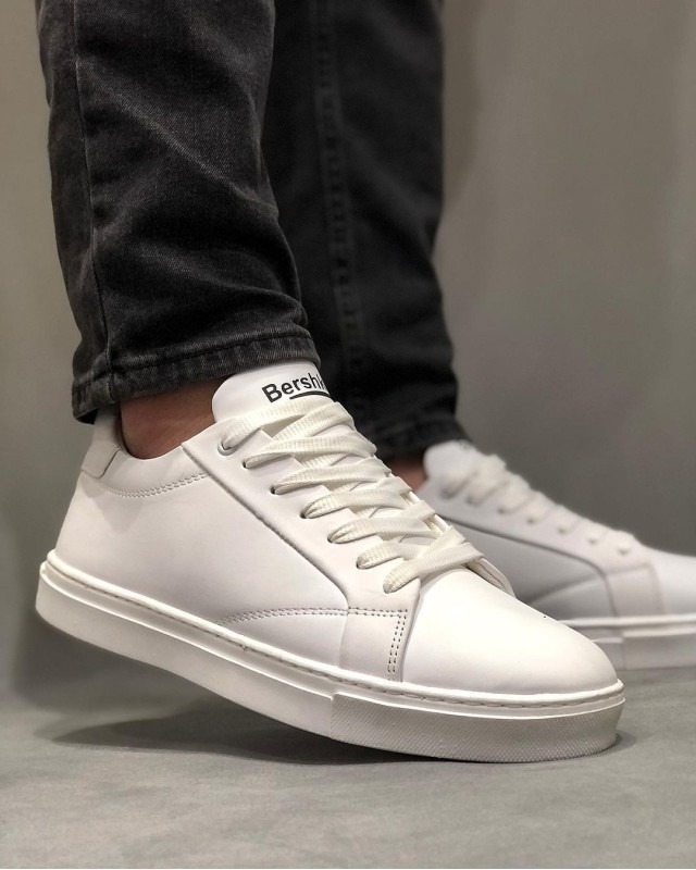 کفش مردانه ونس برشکا تمام سفید (باکیفیت)