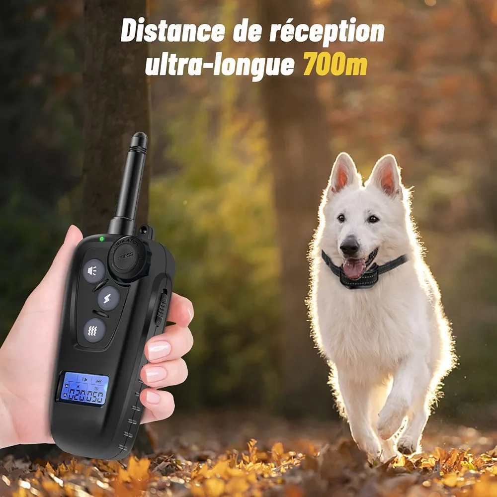 قلاده آموزشی برد 700 متر WOCVRYY ضد آب سه حالته