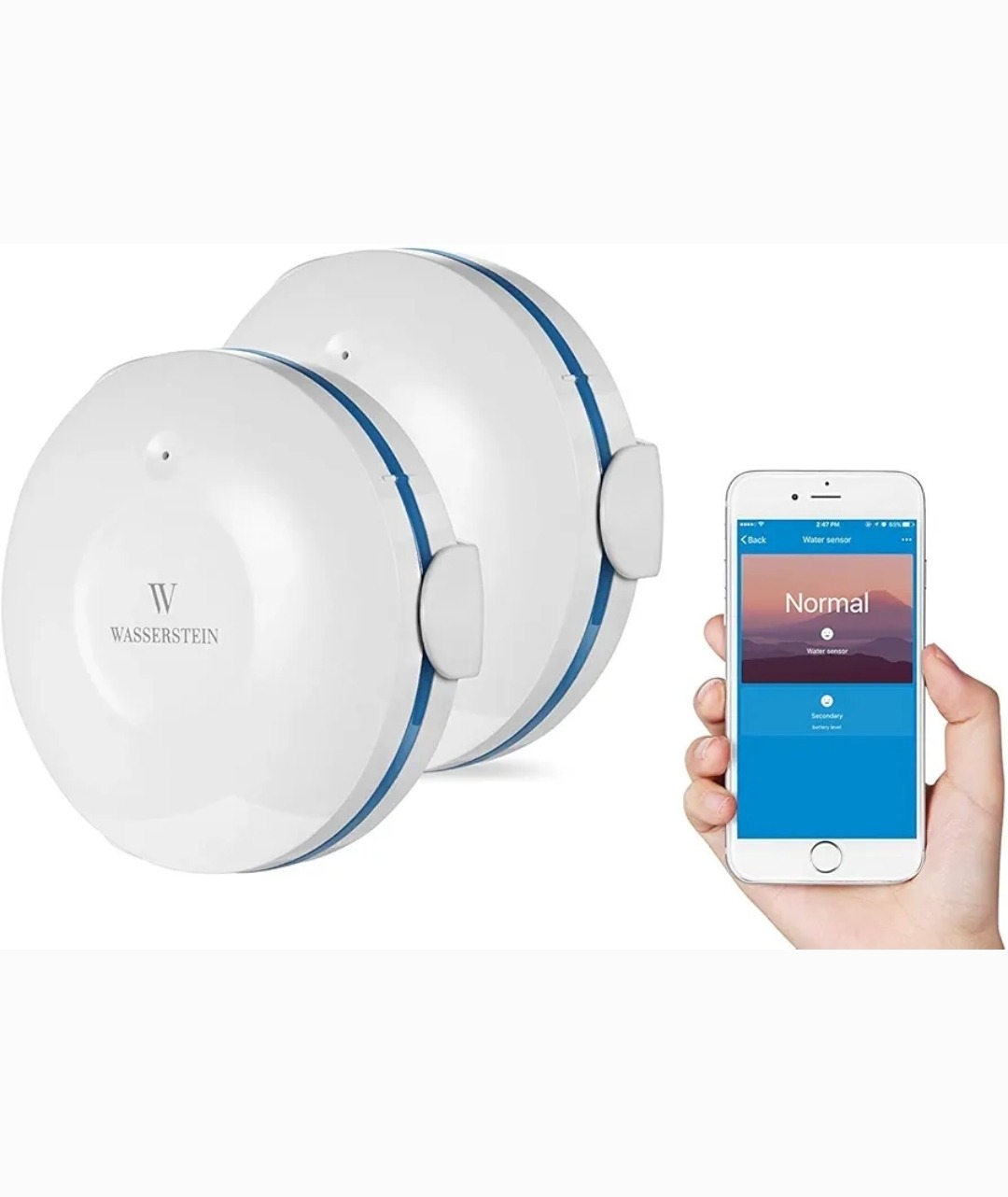 سنسور نشت آب هوشمند wifi پک دوعددی Wasserstein