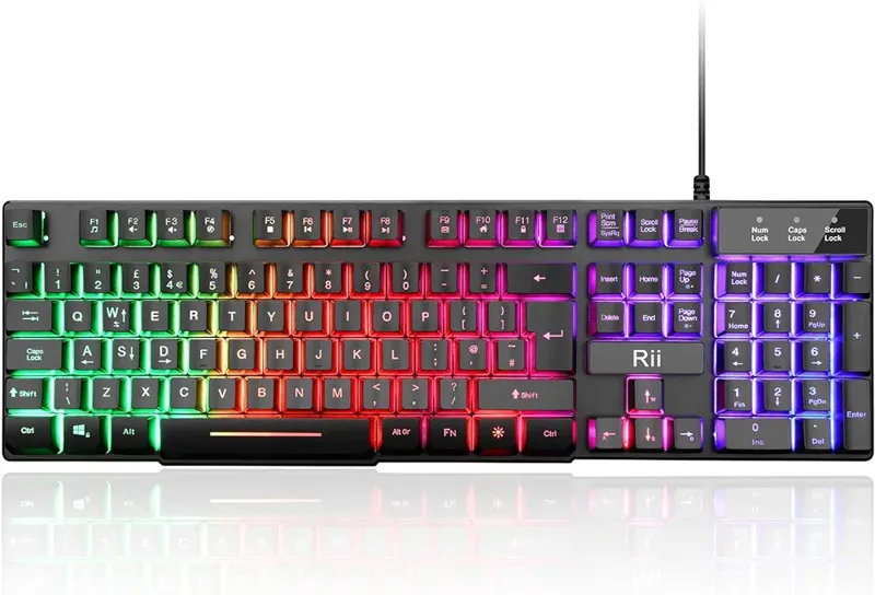 کیبورد گیمینگ Rii rgb