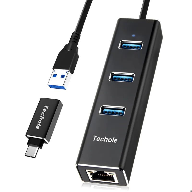 آدابتور اترنتTechole USB 3.0آلومینیومUSB با RJ45