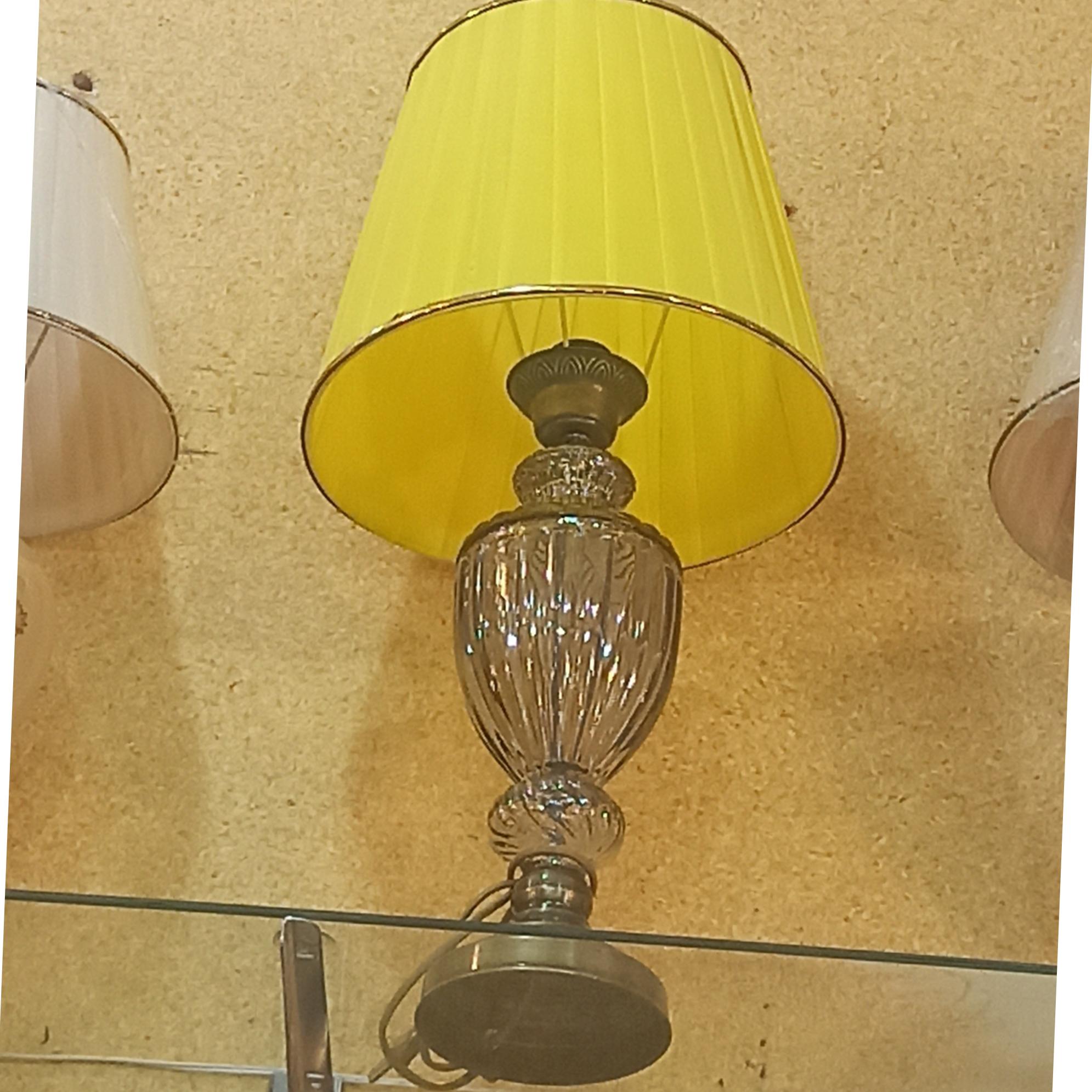 آباژور رومیزی پایه فلزی آنتیک