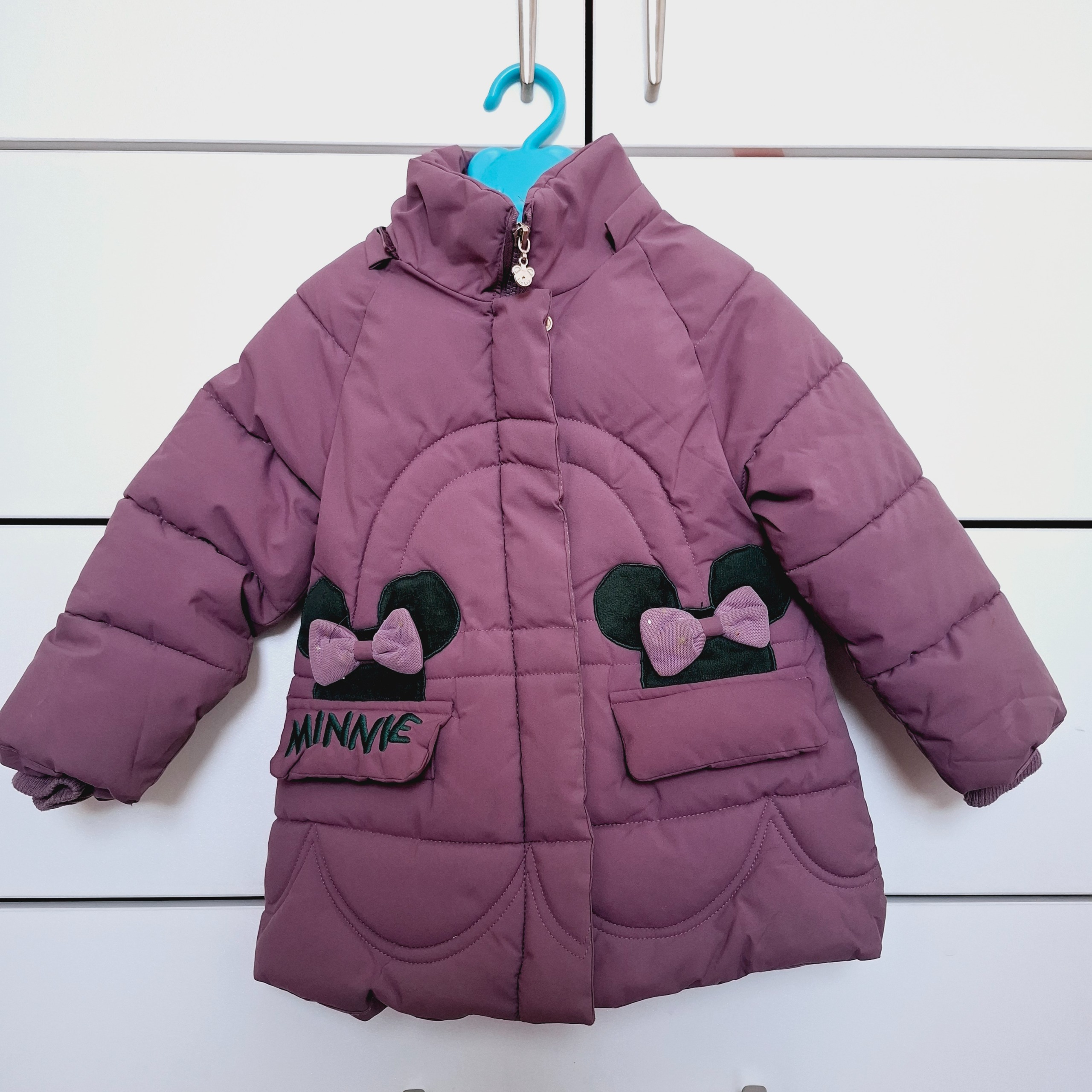 کاپشن بچگانه بنفش