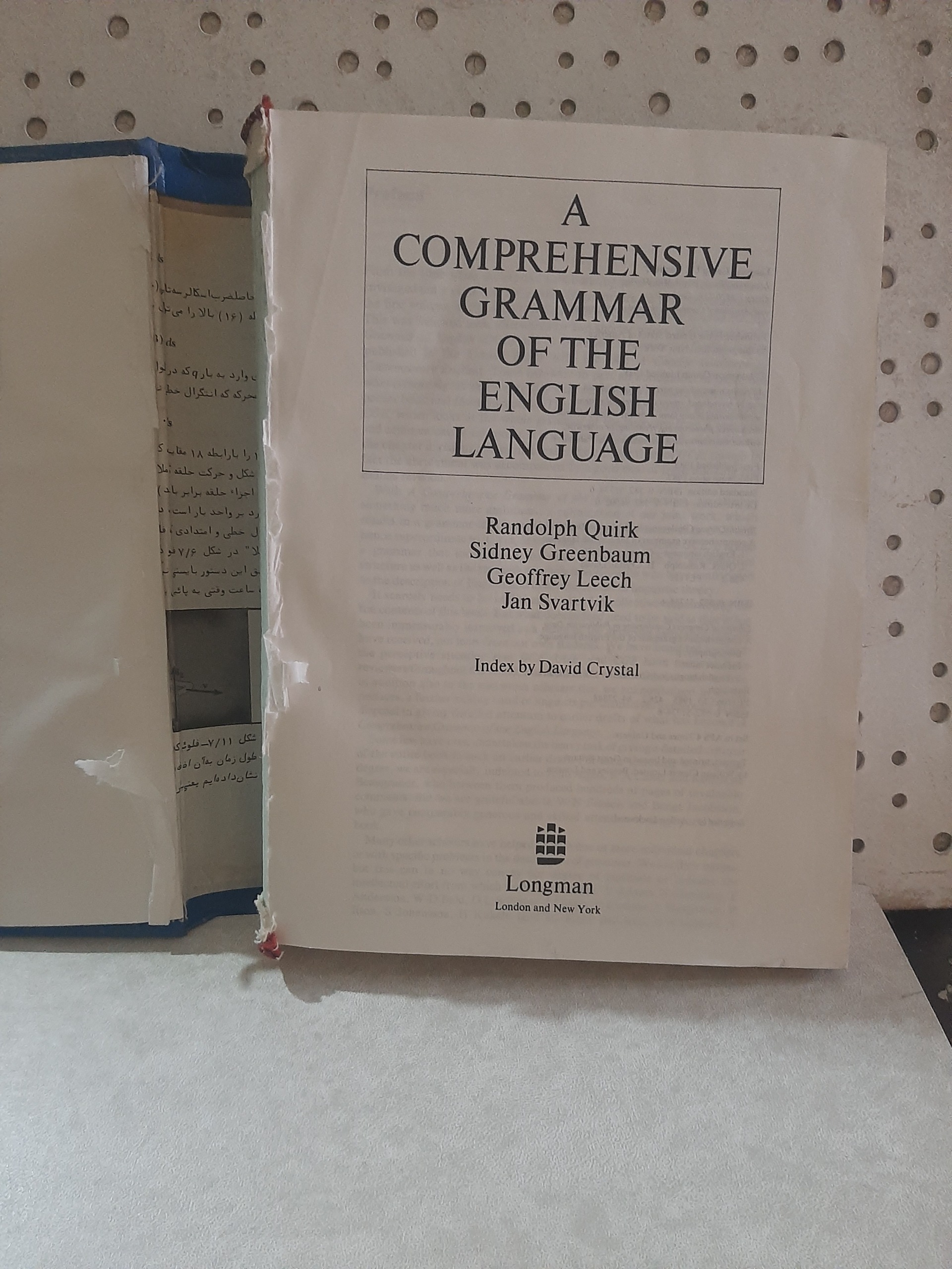A Comprehensive Grammar Of The English