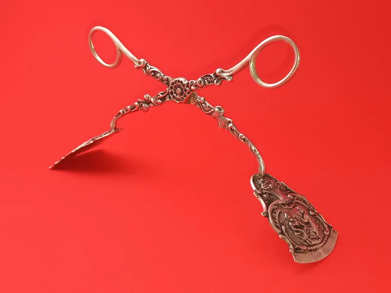 انبر نقره 70 گرم آنتیک مارکدار