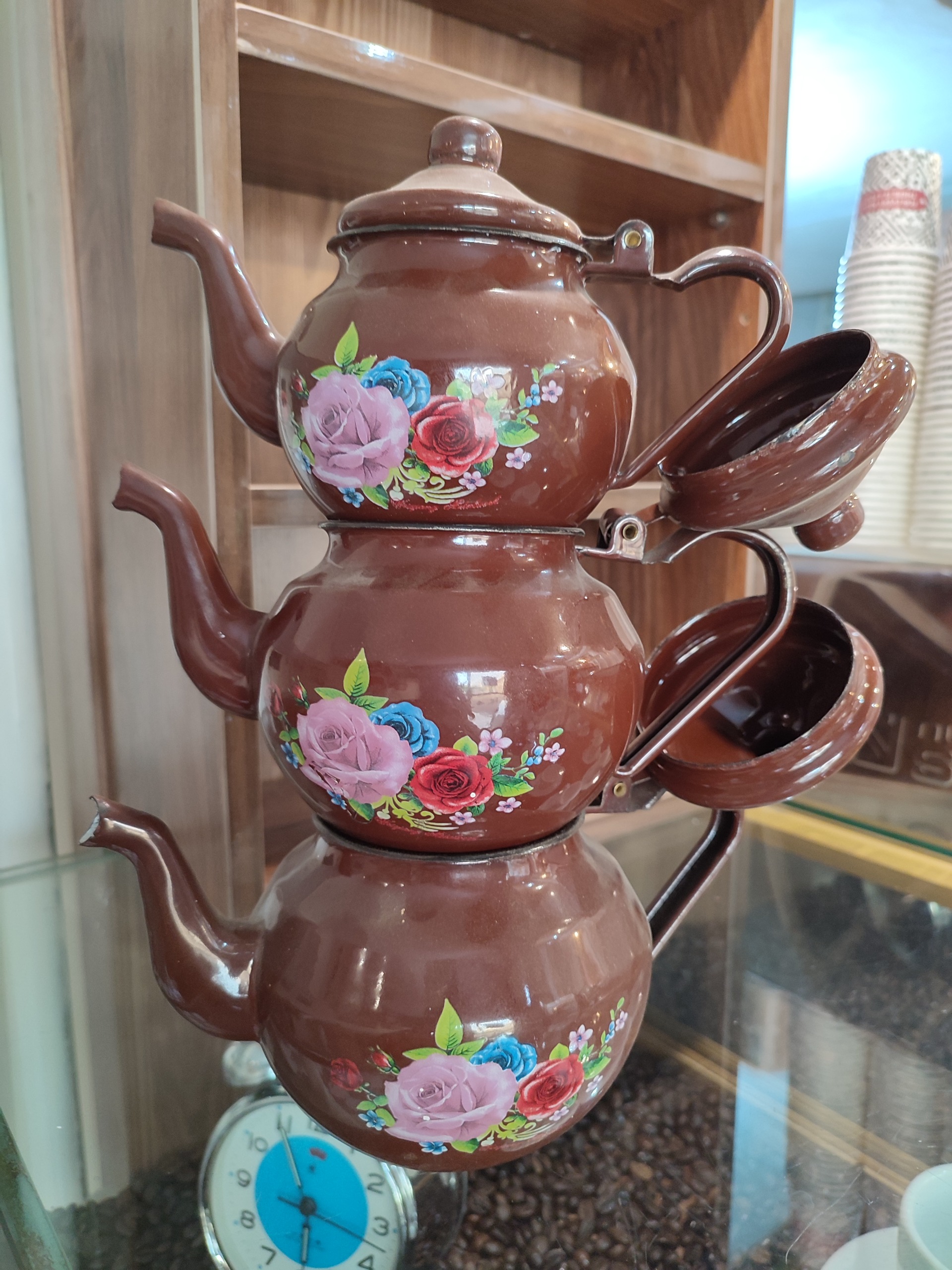 ست قوری روسی گلدار زیبا