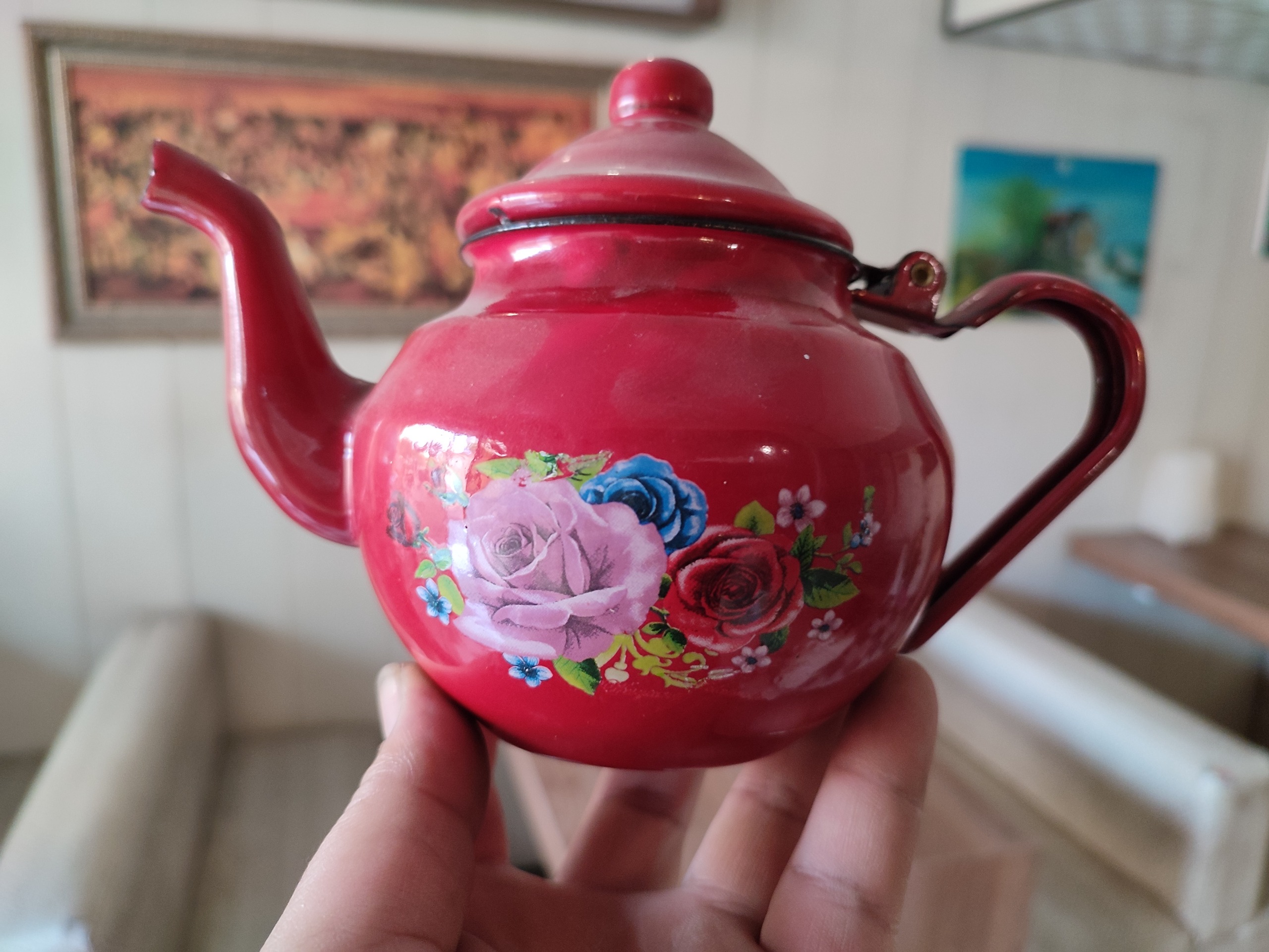 قوری گلدار خوشرنگ روسی