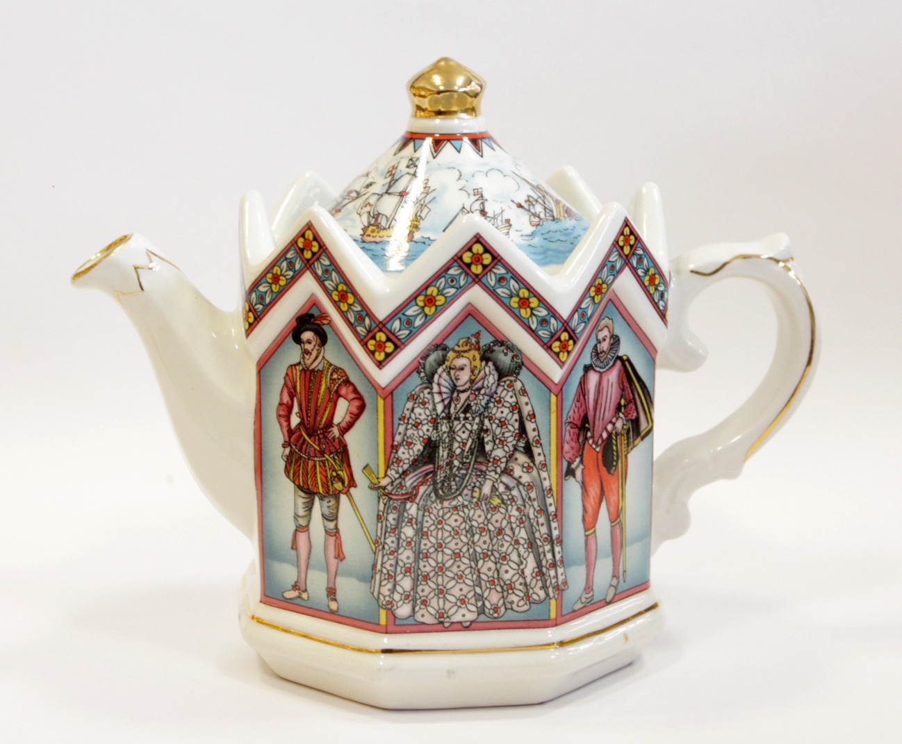 قوری انگلیسی سادلر با تصویر ملکه الیزابت اول