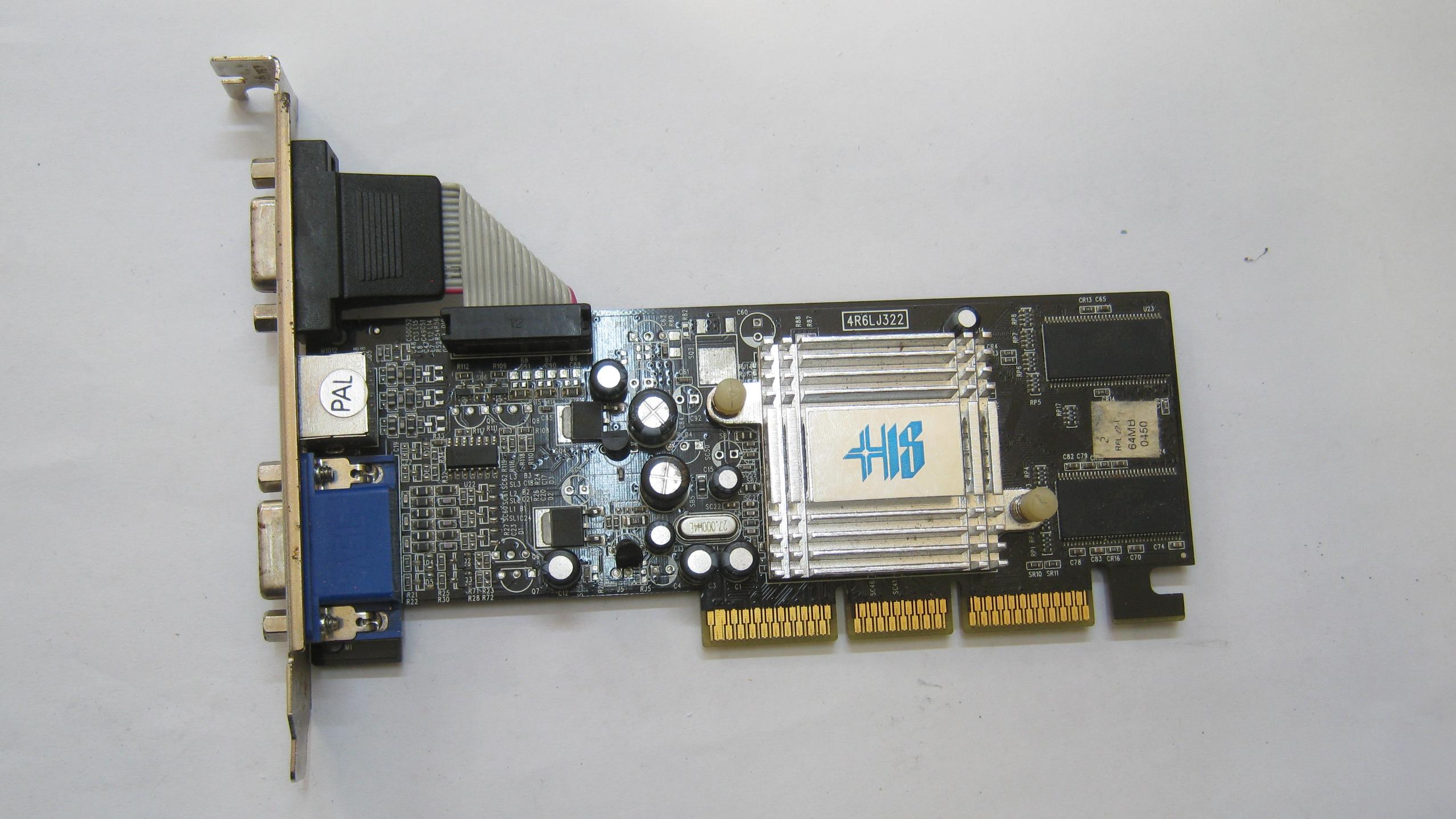 کارت گرافیک قدیمی AGP سالم بدون تعمیر