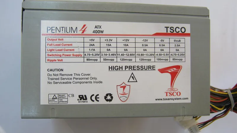 پاور TSCO بسیار سالم مدل ATX400W