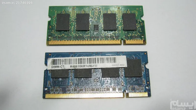 2 عدد رم لپ تاپ قدیمی DDR2 512 MB