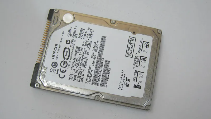 هارد لپ تاپ کمیاب IDE 2.5 اینچی 44 پین ظرفیت 60 GB
