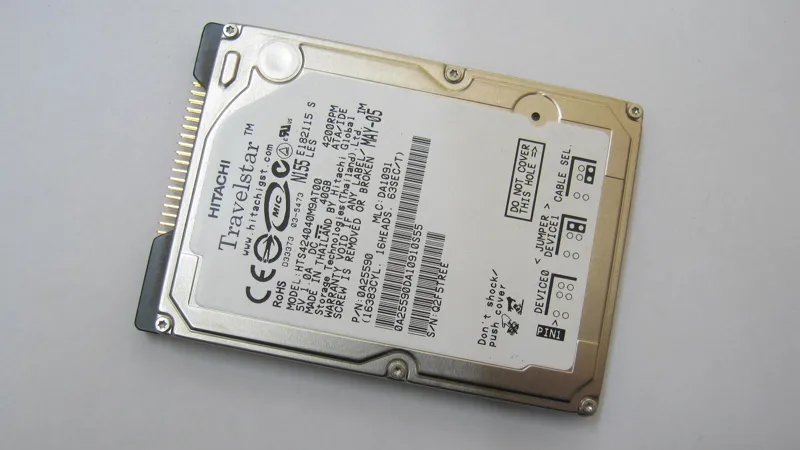 هارد لپ تاپ کمیاب IDE 25 اینچی 44 پین ظرفیت 40 GB