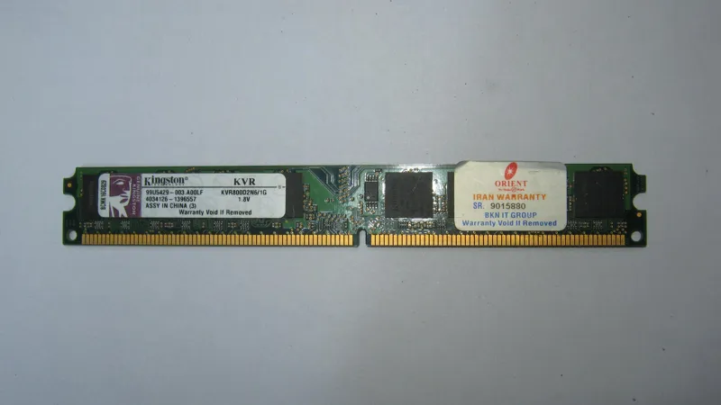 رم کامپیوتر 1 گیگ DDR2 کینگ استون اصل