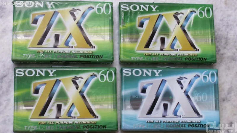 4عدد نوار کاست خام سونی مطابق با تصویر