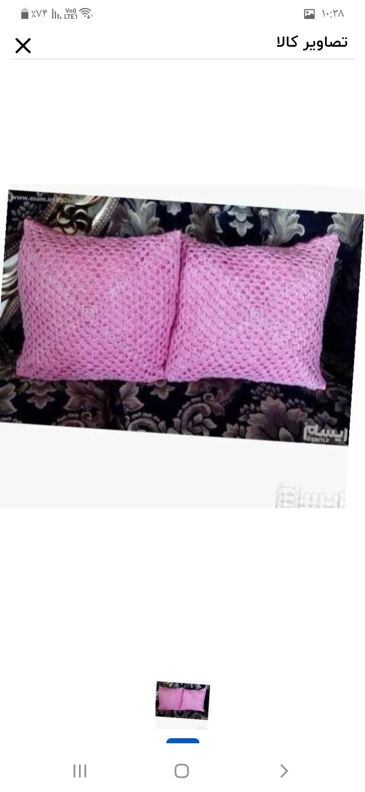 کوسن ابریشمی کار دست