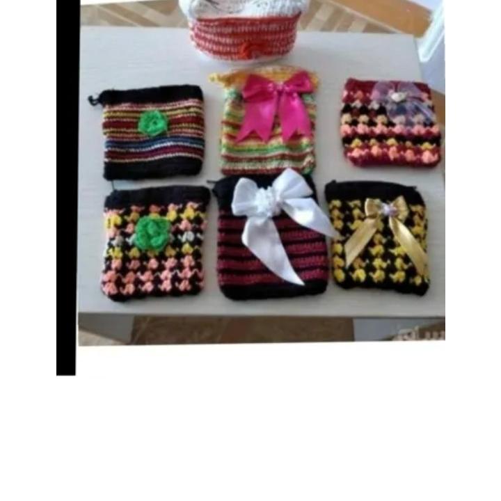 کیف پول بافتنی