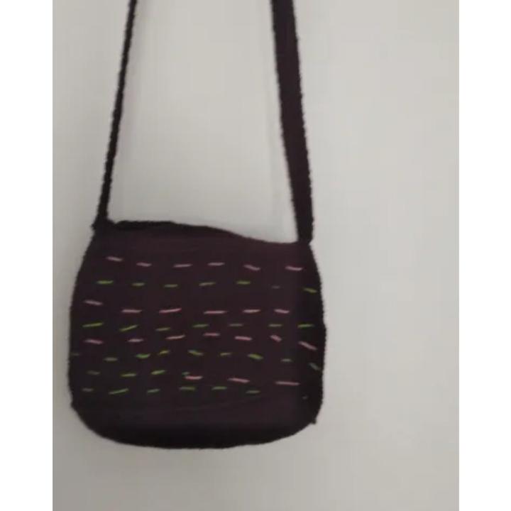 کیف دوشی بافتنی