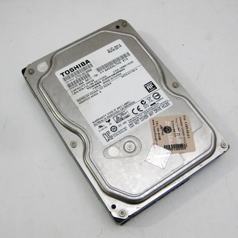 هارد توشیبا TOSHIBA 500 GB 7200 Sata 6 سلامت 100 درصد