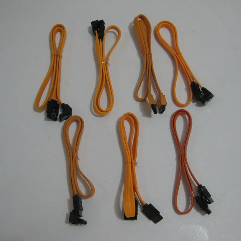 پک ده عددی کابل ساتا Sata سالم زرد