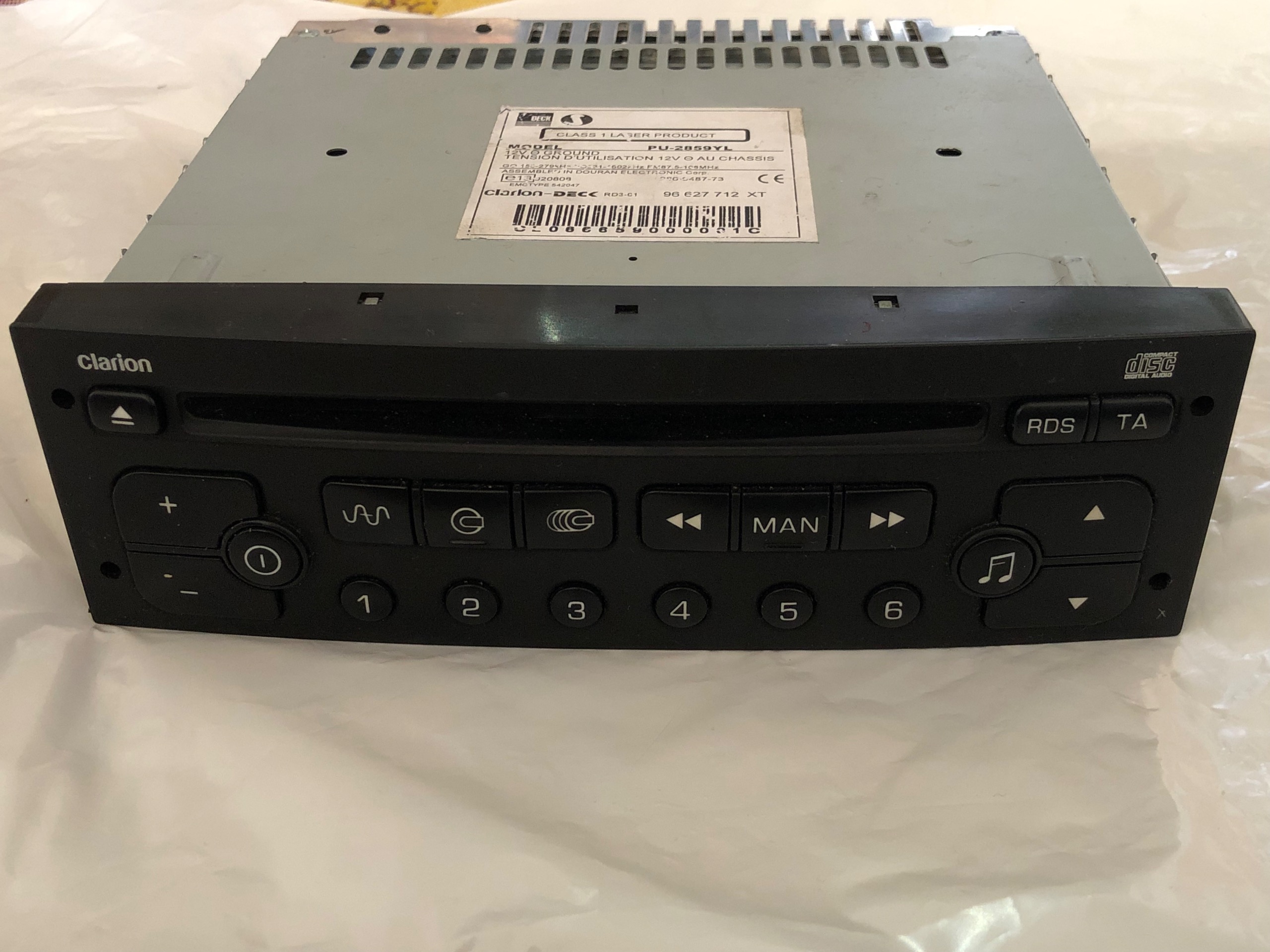 ضبط ماشین Clarion فابریک 206