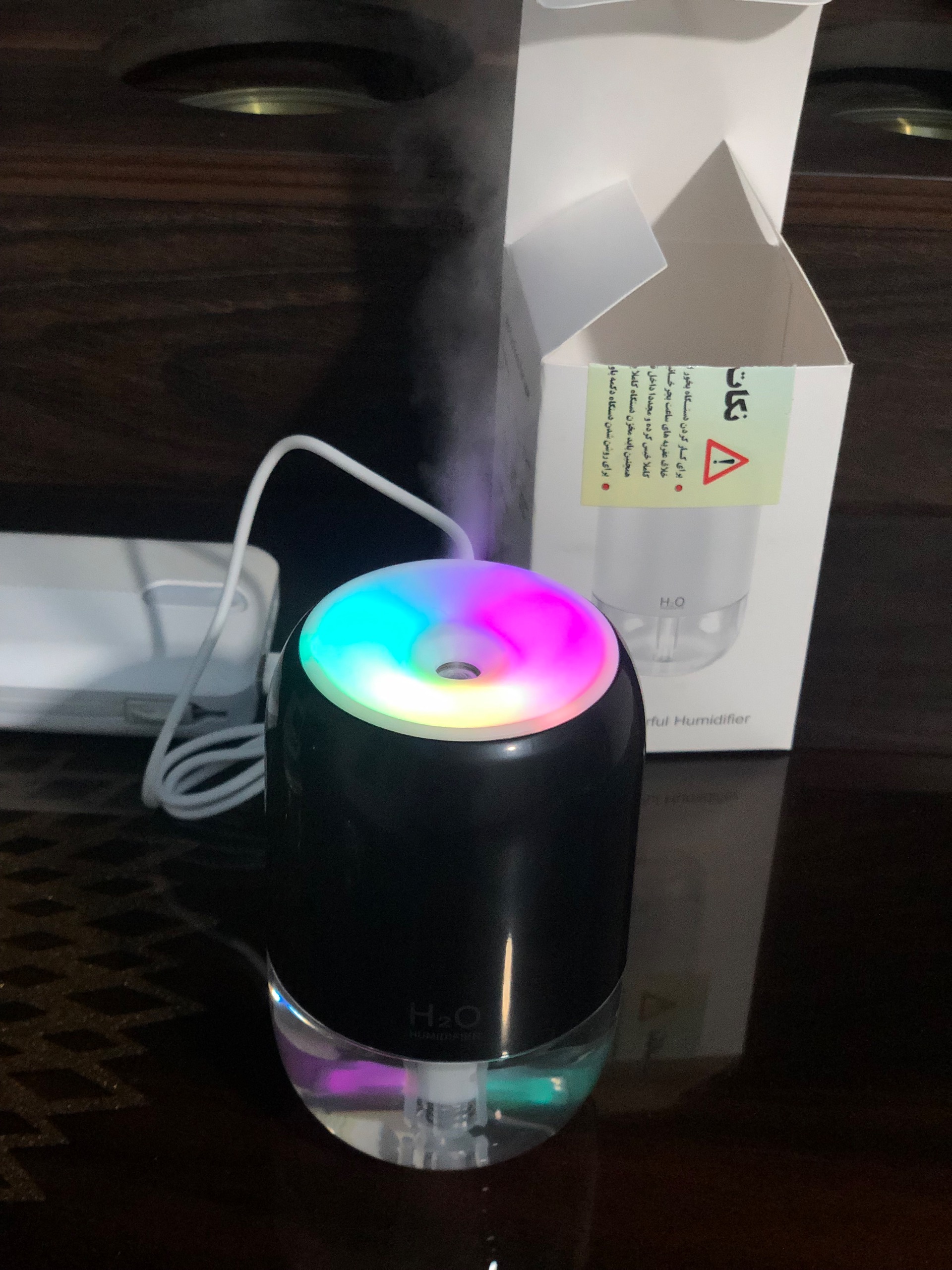بخور سرد H2O رقص نور دار به همراه اسانس