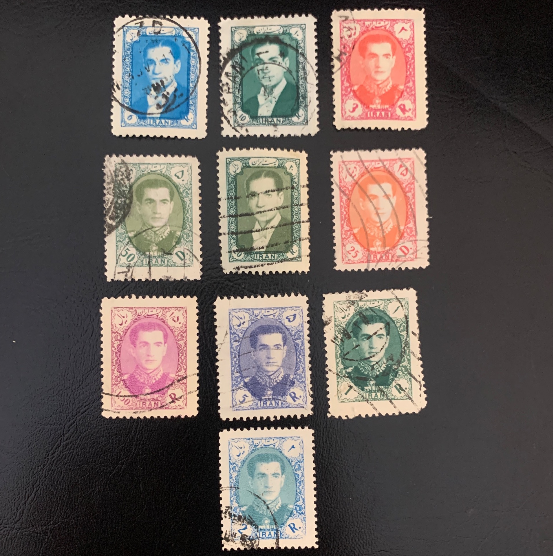 تمبر پهلوی سری پستی هشتم