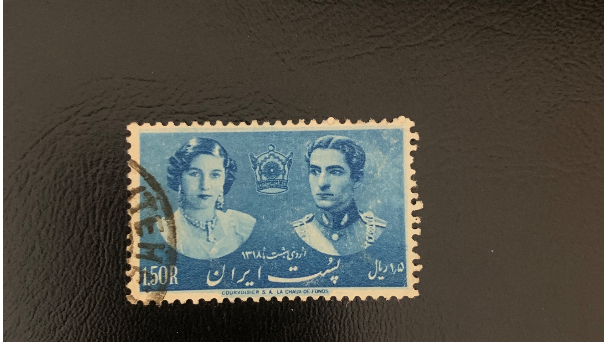 تمبر عروسی پهلوی و فوزیه