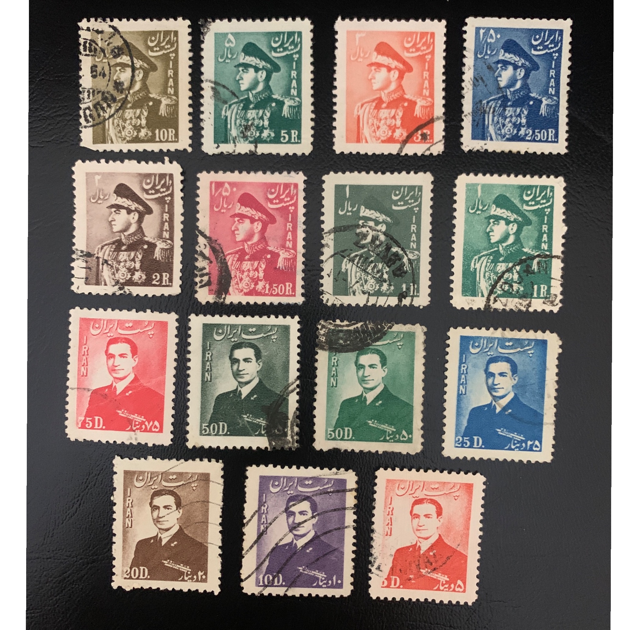 تمبر پهلوی پستی هوایی