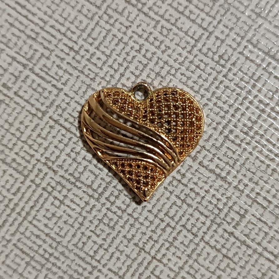 آویز فلزی گردنبند طرح قلب