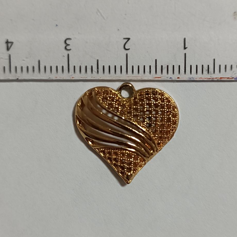 آویز فلزی گردنبند طرح قلب