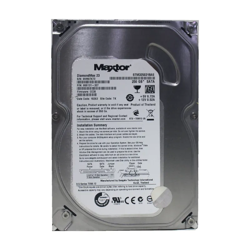 هارد Maxtor 250GB نو - کد Code 182