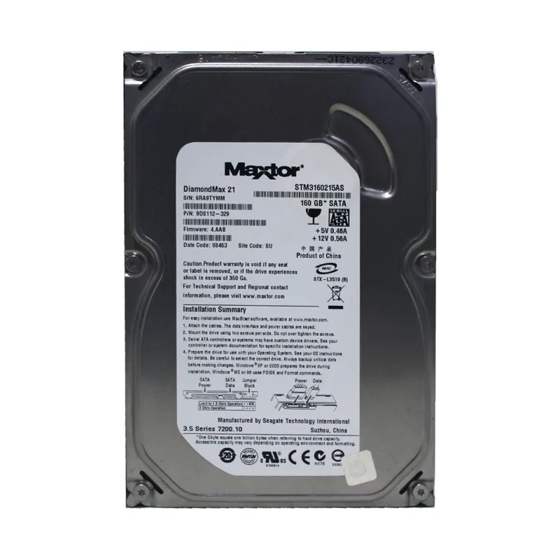 هارد Maxtor 160GB سلامت 100% - کد Code 183