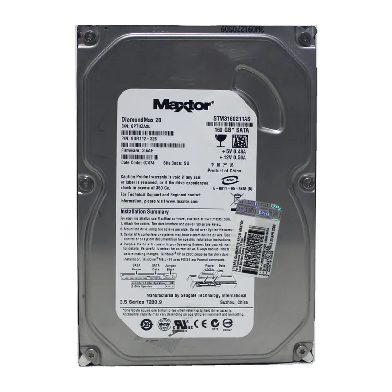 هارد Maxtor 160GB سلامت 100% - کد Code 186